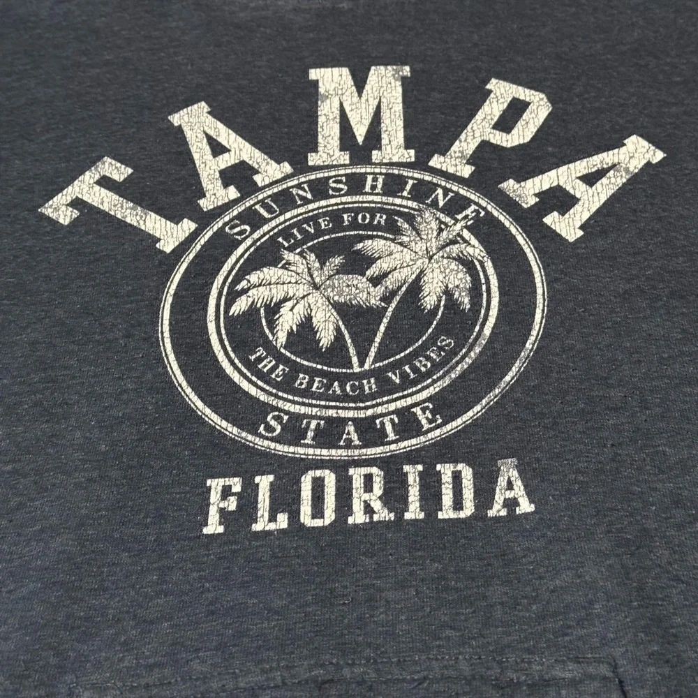 Tampa Florida Navy Blue Sweatshirt Hoodie - Picture 7 of 7